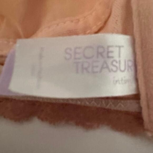 Secret Treasure Intimates Pink Floral Lace Bralette XL Front Closure - Picture 3 of 4